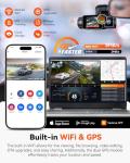 Vantrue N2X 2.7K Uber Dash Cam Front and Inside, 5G WiFi Dual Dash Camera for Car with HDR IR Night Vision, STARVIS 2, GPS, 2.5K/60FPS, LTE Support, 24/7 Parking Mode, Voice Control, Support 512GB Max