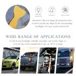 Ohleats Car Light Tint Film, 11.8" × 47.2" Self-Adhesive Auto Light Wrap Film Roll with Cutter, Waterproof Vinyl Film Sticker for Fog Light Tail Light Headlight, Car Accessories (Matte Black)