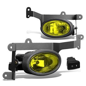 DNA MOTORING FL-ZTL-119-AM Front Bumper Fog Light Driver & Passenger Side Enhance visibility [Compatible with 06-08 Civic 2-Door Coupe]