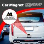 Tell Your Cat I Said Pspsps Funny 8” x 4.5” Vinyl Magnet for Fridge Office Car Bumper & More Durable Humorous Gift for Cat Lovers