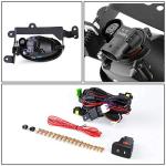 DNA MOTORING FL-ZTL-119-AM Front Bumper Fog Light Driver & Passenger Side Enhance visibility [Compatible with 06-08 Civic 2-Door Coupe]