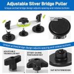 97pcs Dent Puller Kit, Car Dent Puller for Dent Removal, Paintless Dent Removal Kit with Golden Lifter, Bridge Puller, Slide Hammer T-Bar, Dent Remover Tool for Car Refrigerator Door Ding Repair