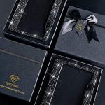 Shering Bling 2 Pack License Plate Frame with Premium Gift Box 1200pcs Rhinestones for Women (Black Rhinestones)