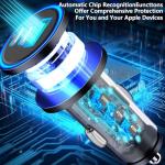 USB C Car Charger, Rombica 2Pack 3-Port 67W Dual PD USB-C&USB-A Car Power Cigarette Lighter USB Charger 3 in 1 PD/QC Type C Fast Car Charging for iPhone 16 16 Pro 15 14 13 12/Galaxy S25 S24/Pixel/iPad