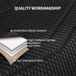 HChengkikz Car Seat Covers Full Set,Leather Car Seat Covers,Breathable and Sporty Car Seat Cover,Universal Fit Anti-Slip Seat Covers for SUV Cars Sedan and Truck(Full Seat,Black,N2)