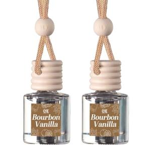 CANDECraftCo Car Air Hanging Fragrance Oil, Car Auto Freshener for Essential Oils, Scents Fragrance Aromatherapy Automobile Diffuser, Long Lasting (Bourbon Vanilla)