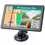 9 Inch GPS Navigator for Car with Lastest 2025 Map, Free Lifetime Update, Car GPS Navigation System for Truck Commercial Drivers, Support ZIP&POI Search, Voice Guidance, Speedcam Speedlimit Alerts, FM