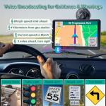 9 Inch GPS Navigator for Car with Lastest 2025 Map, Free Lifetime Update, Car GPS Navigation System for Truck Commercial Drivers, Support ZIP&POI Search, Voice Guidance, Speedcam Speedlimit Alerts, FM