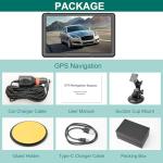 9 Inch GPS Navigator for Car with Lastest 2025 Map, Free Lifetime Update, Car GPS Navigation System for Truck Commercial Drivers, Support ZIP&POI Search, Voice Guidance, Speedcam Speedlimit Alerts, FM