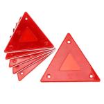 Kcgani 6 Pcs Red Safety Reflector Warning Sign, 6"x6" Slow Moving Vehicle Triangle Sign, Safety Triangles Dot Approved Road Outdoor Use for Outdoor Truck, Car, Golf Cart