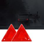 Kcgani 6 Pcs Red Safety Reflector Warning Sign, 6"x6" Slow Moving Vehicle Triangle Sign, Safety Triangles Dot Approved Road Outdoor Use for Outdoor Truck, Car, Golf Cart