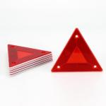 Kcgani 6 Pcs Red Safety Reflector Warning Sign, 6"x6" Slow Moving Vehicle Triangle Sign, Safety Triangles Dot Approved Road Outdoor Use for Outdoor Truck, Car, Golf Cart