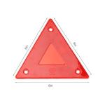 Kcgani 6 Pcs Red Safety Reflector Warning Sign, 6"x6" Slow Moving Vehicle Triangle Sign, Safety Triangles Dot Approved Road Outdoor Use for Outdoor Truck, Car, Golf Cart