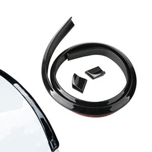 Miytsya Pack-1 Rear Spoiler, Universal 4.9ft/1.5m Gloss Black Rubber Spoiler Kit, Fits Most Cars, Punch-Free Installation