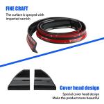 Miytsya Pack-1 Rear Spoiler, Universal 4.9ft/1.5m Gloss Black Rubber Spoiler Kit, Fits Most Cars, Punch-Free Installation