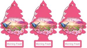 LITTLE TREES Car Air Freshener | Hanging Paper Tree for Home or Car | Morning Fresh | 3 Pack
