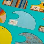 ulu Lagoon Hanging Car Air Freshener | Tropical Beach Coconut Surf Wax Scent Mini Wave | Long Lasting Car Freshener, Closet and Beyond | Made In USA | 3 Pack (White Palms)