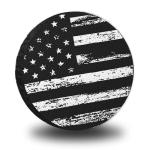 15" Spare Tire Covers for Tire,USA Flag Trailer Spare Tire Cover for All-Around Protection,Universal Spare Tire Covers for Trailers Fits Cars SUVs Trucks Diameter 27.55"-29.52" (15 inch)