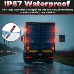 ecocstm 2 PCS Led Trailer Tail Light Bar, 10 Inch 15 Red Led Brake Lights Strip Assembly, IP67 Waterproof Trailer Light Kit for Golf Cart, for Marine Boats Golf Cart Offroad Truck RV UTV ATV