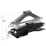 BIG RED AT10152BR Torin Steel Scissor Lift Jack Car Kit, 1.5 Ton (3,000 lb) Capacity, Black