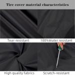 Rv Trailer Wheel Tire Covers Set of 4 Truck,SUV,Motorhome,Car,Camper Fits 36-39 in Diameter Water Resistant Dustproof Sun Snow Spare Tire Covers Wheel for Painting (Diameter 36-39in)