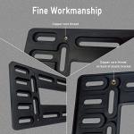 BGGTMO License Plate Bracket Holder- Front License Plate Mounting Kit, Universal Bumper Car Tag Frame Mount Adapter with Stainless Steel Screw Cap, Cable Ties