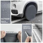 Hoyumdonto Heavy Duty Rv Tire Covers Set of 4, Tough Waterproof Wheel Covers for Boat Trailer Camper Truck Motorhome Van SUV Jeep Car, Sun Rain Wheel Protecter, 27-29 Inch Tire Diameter, Gloves