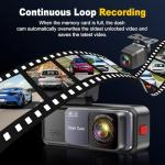 Dash Cam, 4K+2K Full HD Dash Cam Front and Rear, Dash Camera for Cars with Built-in 5GWiFi, 3.2” IPS Screen Dashcam, with 64GB Card, Night Vision, Loop Recording, G-Sensor, Parking Mode