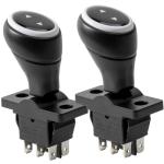 2PCS 6V 12V weelye Kids Bumper car Joystick Replacement Parts Forward Reverse Switch Joystick,Children's car Rotation 360 Degrees Toy car Push Rod Automatic Reset Switch