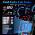 Check Engine Code Reader, Car Diagnostic Scanner, Vehicle Code Reader for Cars and Trucks, OBD 2 Scanner, T200