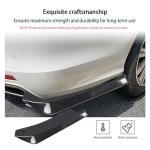 Augeny 2 PCS Rear Bumper Canard Diffuser, Anti-Crash Bumper Lip Body Kit, Universal Rear Installed Lip Diffuser Splitter Canard Protector (Carbon Fiber)