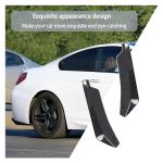 Augeny 2 PCS Rear Bumper Canard Diffuser, Anti-Crash Bumper Lip Body Kit, Universal Rear Installed Lip Diffuser Splitter Canard Protector (Carbon Fiber)
