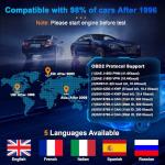 Check Engine Code Reader, Car Diagnostic Scanner, Vehicle Code Reader for Cars and Trucks, OBD 2 Scanner, T200