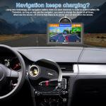 GPS Navigator for Car, Latest 2025 Map 7 Inch Touch Screen, Real Voice Spoken Turn-by-Turn Direction Reminding Navigation System for Cars, Vehicle GPS with Speed and Red Light Warning
