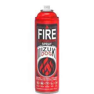 Mizuki Dog 1-Pack Portable Fire Extinguisher for Home – Small ABCK Fire Extinguisher Spray with Mounting Bracket – Ideal for Vehicle, Kitchen, house– Prevents Reignition, 8-in-1 Extinguishing Solution