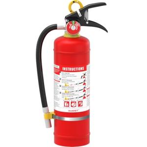 Ougist ABC Dry Powder Fire Extinguisher, 4.4 lb – 2-A:10-B:C Rated for Home, Office & Vehicle, Quick Release, Easy-Grip Handle, Ideal for Electrical & Grease Fires, Car Extinguisher, Model FF2KG