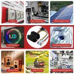 12V to 5V Converter 10A 50W, 24V to 5V Converter with Fuse Waterproof and Wire Terminal Block, Buck Converter 24V to 5V for Car Electronics Truck Vehicle System Cart LED Light (Accept DC 8-40V Inputs)