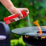 Mizuki Dog 1-Pack Portable Fire Extinguisher for Home – Small ABCK Fire Extinguisher Spray with Mounting Bracket – Ideal for Vehicle, Kitchen, house– Prevents Reignition, 8-in-1 Extinguishing Solution