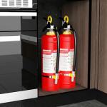 Ougist ABC Dry Powder Fire Extinguisher, 4.4 lb – 2-A:10-B：C Rated for Home, Office & Vehicle, Quick Release, Easy-Grip Handle, Ideal for Electrical & Grease Fires, Car Extinguisher, Model FF2KG