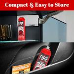 Mizuki Dog 1-Pack Portable Fire Extinguisher for Home – Small ABCK Fire Extinguisher Spray with Mounting Bracket – Ideal for Vehicle, Kitchen, house– Prevents Reignition, 8-in-1 Extinguishing Solution