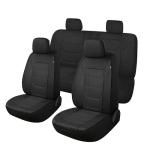 Pariiaotin 3D Air Mesh Car Seat Cover Full Sets Washable and Breathable Premium Cloth Automotive Vehicle Seat Covers for Cars Interior, Universal Fit for Most Cars, Sedan, Truck, SUV(Black)