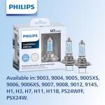 Philips Automotive Lighting 9005 CrystalVision Platinum Superior Upgrade Automotive Replacement Bright White Headlight Bulb, Fits Select High Beam, Low Beam, Fog Positions (2 Pack)