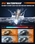 SEALIGHT H13 Bulb compatible 9008, 30000LM 6500K White Light, 1:1 Design with Cooling Fan, 60000+ Hours Lifspan Plug and Play, 2 Pack