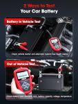 ANCEL BA101 Car Battery Tester, 12V Digital Automotive Alternator Meter Diagnostic Tool,100-2000 CCA Load Capacity, Charging & Cranking Analyzer for Truck, Boat, RV, Marine Vehicle, and More