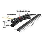 Turn Signal Switch Fog Lights Assembly Universal Car Accessories Sequential Turn Signals 12V LED Light Strip for Daytime Running Lights, Night Running Light, White Amber Flashing LED Light Bar for Car