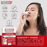 BleedStop™ First Aid Powder for Blood Clotting, Trauma Kit, Blood Thinner Patients, Camping Safety, and Survival Equipment for Moderate to Severe Bleeding Wounds or Nosebleeds - 4 (15g) Pouches