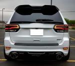 iJDMTOY Dark Red Lens Full LED Rear Bumper Reflector Lights Compatible With Jeep WK2 Grand Cherokee, Patriot, Compass, Dodge Journey, Function as Tail/Brake & Sequential Blink Turn Signal