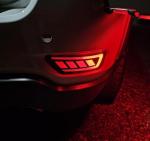 iJDMTOY Dark Red Lens Full LED Rear Bumper Reflector Lights Compatible With Jeep WK2 Grand Cherokee, Patriot, Compass, Dodge Journey, Function as Tail/Brake & Sequential Blink Turn Signal