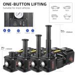 Electric Car Jack kit 5 Ton 12V Electric Floor Jack Lift for Vehicle, Electric Hydraulic Jack Auto Repair Tool Set with Built-in Inflator and Impact Wrench for SUV Sedan Truck Tire Change