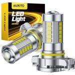 AUXITO 5202 LED Fog Light Bulbs or DRL, True 1:1 Mini Size, 6500K Cool White 5202 Replacement for Cars, Trucks, SUVs, Non-polarity, Pack of 2